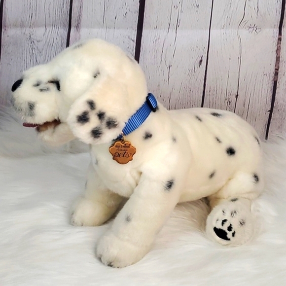 Realistic Dalmatian My Twinn Poseable Pets Collar & Metal Tag 19" Plush Stuffed - Picture 13 of 17